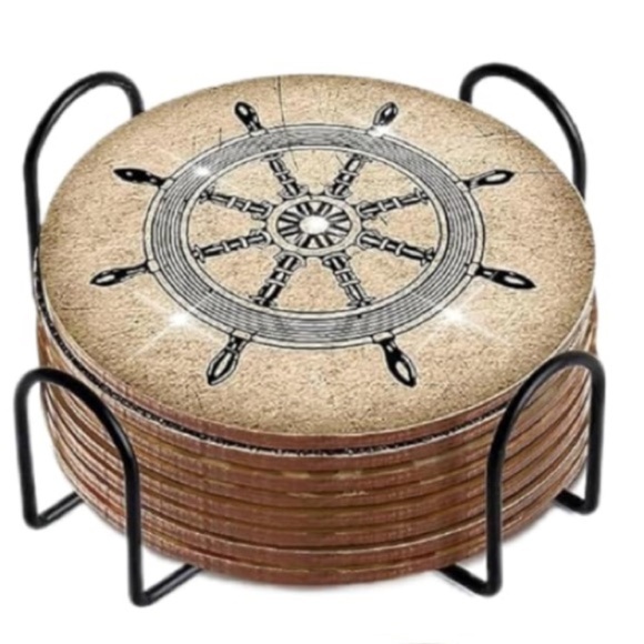 8 piece DIY Diamond Painting Coaster Set - Picture 2 of 4